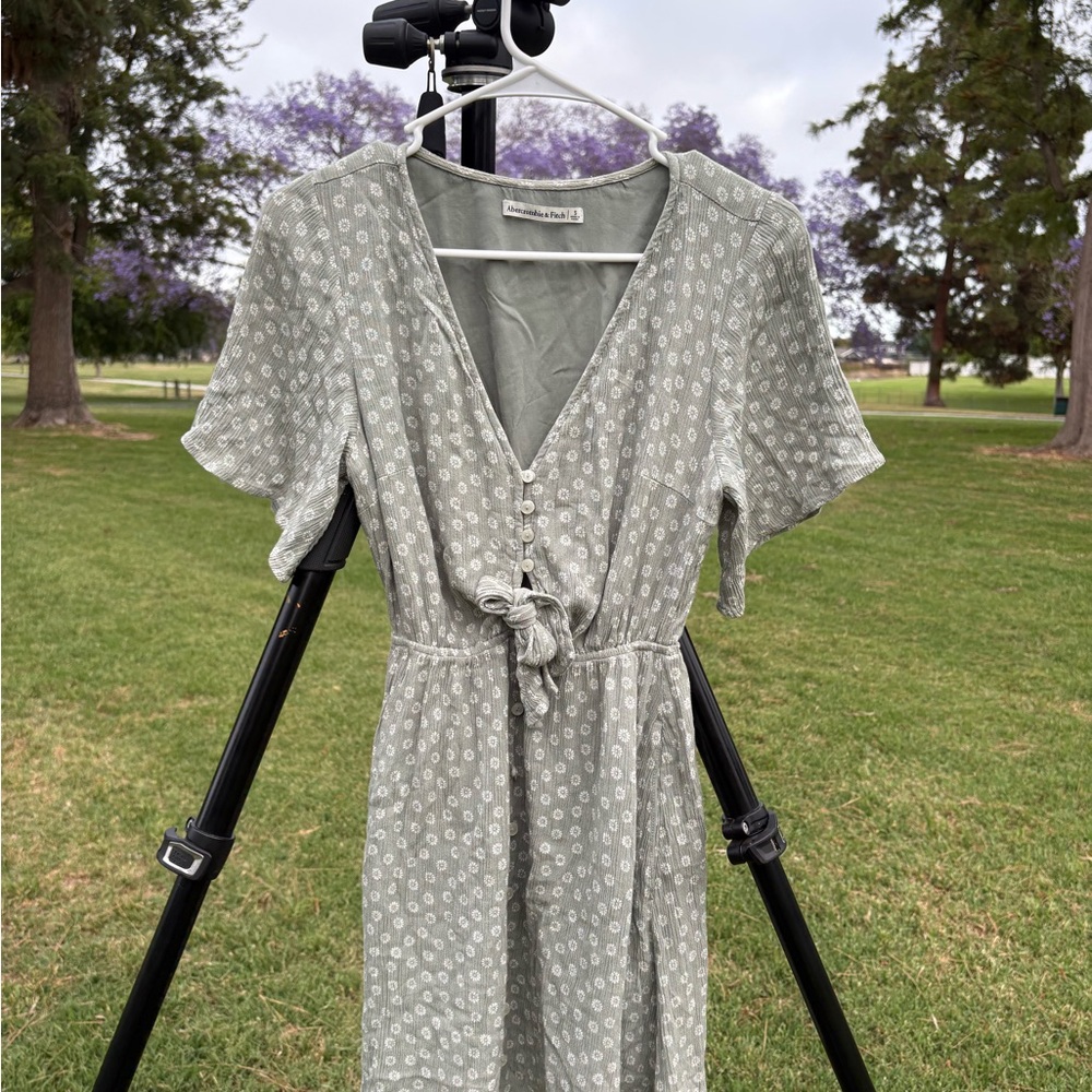Abercrombie & Fitch Floral Button-Front Mini Dress | Size Small